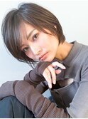 大人可愛い30代40代50代小顔◎マッシュショートボブウルフカット