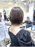 ナチュラルショート/ショートボブ/顔周り/30代40代50代