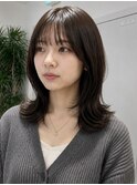 池袋/くびれミディアムレイヤー/大人ヘア/20代30代