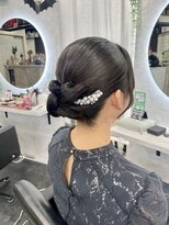 コアブラン 原宿 明治神宮前(CORE blanc)&nbsp;カチモリヘアカチモリセット結婚式ヘアまとめ髪大人ヘアセット