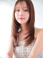 キネン バイ ツリー 宇都宮(kinen by tree)&nbsp;大人フェミニンレイヤーロングペールベージュの艶感