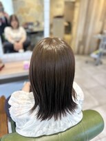 アース 志木店(HAIR & MAKE EARTH)&nbsp;ブリーチなしオリーブカラー