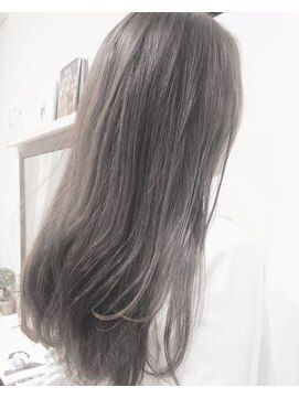 ヘアーアンドアトリエ マール(Hair&Atelier Marl) 【Marl外国人風カラー】ハイグレージュカラーのふんわりロング