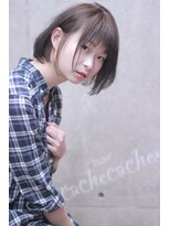 カシュカシュ(cache cache)&nbsp;cache★アッシュブラウンのグラデーションカットスタイル