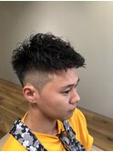 フェード×スパイラルパーマ