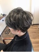 ブリーチなしオリーブグレージュ×ツーブロエアリーマッシュ♪