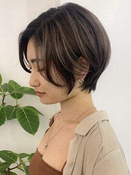 エリマ 調布(elima) ミルクティーベージュダブルカラーインナーカラー韓国20代前髪