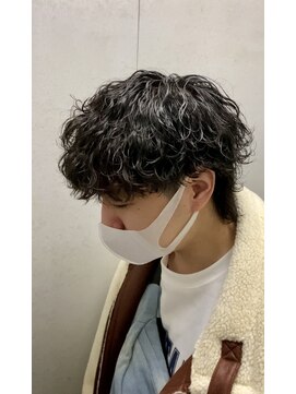 エルオム(EL.HOMME) 波巻きパーマ／マッシュウルフ