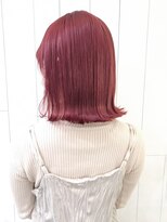 アイティーバイアルバム 藤沢店(IT by ALBUM)&nbsp;カシスレッド_エアリーミディショートパーマ_ba321322