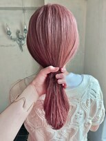 アンリ(Henri)&nbsp;【かしむらゆうか】ビンクベージュ/ブリーチ/ケアブリーチ/ロブ