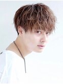 メンズ/束感ショート 波巻きパーマツイストスパイラル