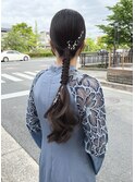 お呼ばれヘア