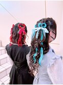 ハーフアップ