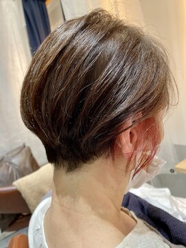 リベア トウキョウ 東大島店(Rever Tokyo) ショートグラ/テラコッタ/インナーカラー/ピンク/東大島