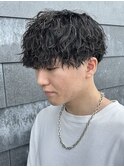 メンズマッシュパーマ波巻きスパイラルパーマニュアンスパーマ
