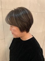 大須賀美容室 けやき通り店&nbsp;スジ感の綺麗なハイライト