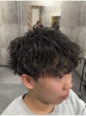 無造作パーマ/名古屋栄/メンズカット/波巻き/ツイストスパイラル