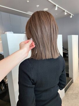 ヘアーエスクールシーユー 枚方T-SITE店(hair S.COEUR×Cu) ラベンダーベージュ/ベージュ/白髪ぼかし/枚方美容室/大阪美容室