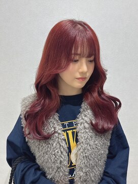 アリープパロット(ALEAP parrot) 韓国レイヤー/ブリーチなしダブルカラー/チェリーレッド