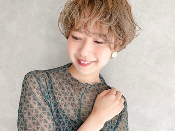 オアシス ガーデン 横浜店(Oasis GaRDEN)の写真/《カット+カラー+Tr ¥8480》骨格に合わせた似合わせ提案♪スッキリ纏まり扱いやすく、小顔に見せるStyleへ!