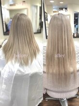 ルフレ 新宿三丁目(Reflet) しっとり大人めロング/デザインカラー/髪質改善トリートメント