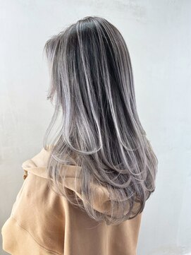 アルバム 新宿(ALBUM SHINJUKU) 韓国ヘアハイライトカラーブリーチロングおくれ毛_ba555944