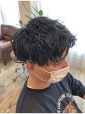 メンズパーマツイストスパイラルマッシュ