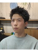 スパイキーショートパーマ
