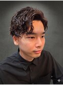 男さ際立つオシャレパーマ