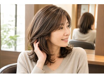 美容室 ココ COCOの写真/白髪・ぺたんこ・うねり改善◎大人女性の艶髪サロン