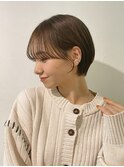 大人ショート丸みショート耳かけショート小顔ショート