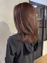 カールム(carlm) 【艶ピンクブラウン×大人レイヤースタイル】薬院今泉