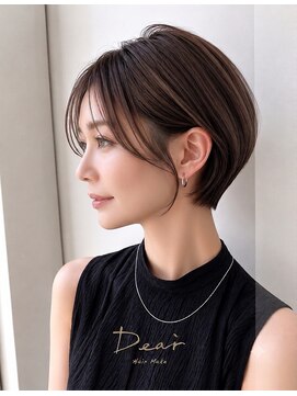 ディアー 生駒店(Dear) ショートカットxひし形ショートボブ×前髪あり20代30代40代