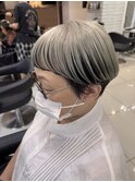 脱白髪染めハイライト