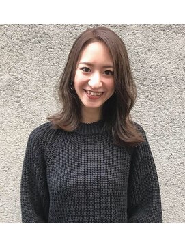 リンク ヘアスペース(Link hair space) 【Link】[お客様スタイル44］#外ハネ#暗髪#ベージュ