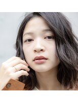 ヘアメイク マージ(hair make merge)&nbsp;《東住吉区/デザインカラー》無造作カジュアルミディ