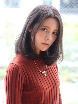 マイラ 銀座(myla) 大人可愛い濡れ髪ウェットヘア艶カラーひし形ワンカールロブ