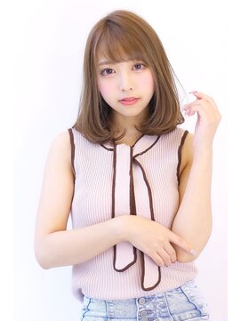 オーロ 宝塚店(ORO) 20代30代40代透明感マロンベージュニュアンスカラーAラインボブ