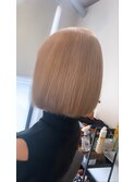 #黒髪#ボブルフ#ネビージュ#小顔#ワンレン