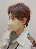 【morio熊本】ジェンダーレスショート×ピンクカラー.k