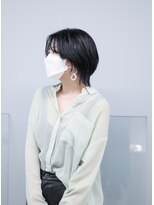 ノード(NODO)&nbsp;【透明感UP】ダークシルバーのショートウルフ