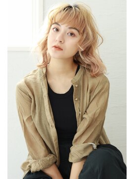 テトテ 天王寺店(tetote) 【tetote天王寺店】スパイラルウェーブボブ プラチナベージュ