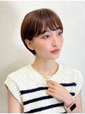 前髪長め大人小顔ショート30代40代50代　藤沢