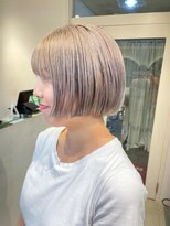 テトラ バイ ネオリーブ 横浜西口店(tetra by neolive)&nbsp;横浜★ミニボブ　ハイトーン　ケアブリーチ