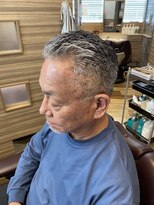 銀座マツナガ 神田店 震災パンチ刈り上げショートスタイルメンズかっこいい濡れパン