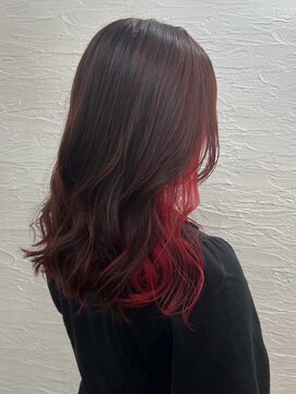 モテナ アット ベッピン(motenas at Beppin s) イヤリングカラー /レッド