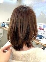 コンティロミー(CONTI ROMMY.)&nbsp;くびれミディアムレイヤーボブ☆髪質改善/艶髪/ベージュ
