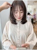 顔周りレイヤー*レイヤーカット*シャギーカット*ベージュカラー