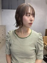 バース(BIRTH)&nbsp;天神【BIRTH】外ハネ切りっぱなしボブ×ウェーブパーマ　5