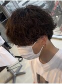 波巻きパーマアップバングツイストスパイラルパーマ鹿児島30代